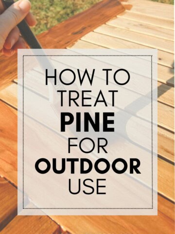 how to stain pine for outdoor use