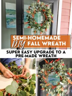 semi homemade diy fall wreath