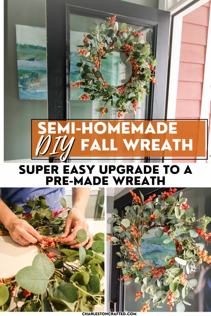 semi homemade diy fall wreath