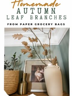 DIY Paper Bag Fall Leaf Branches