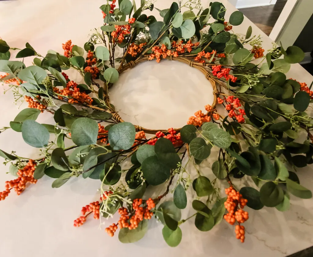 DIY Fall eucalyptus wreath