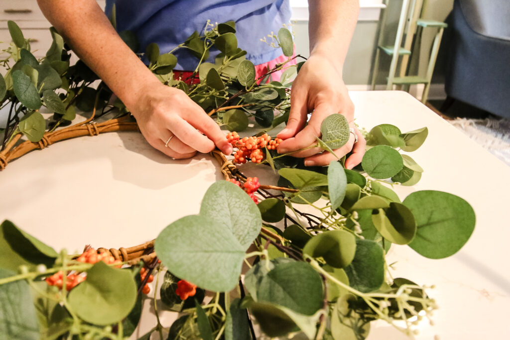 DIY Fall eucalyptus wreath