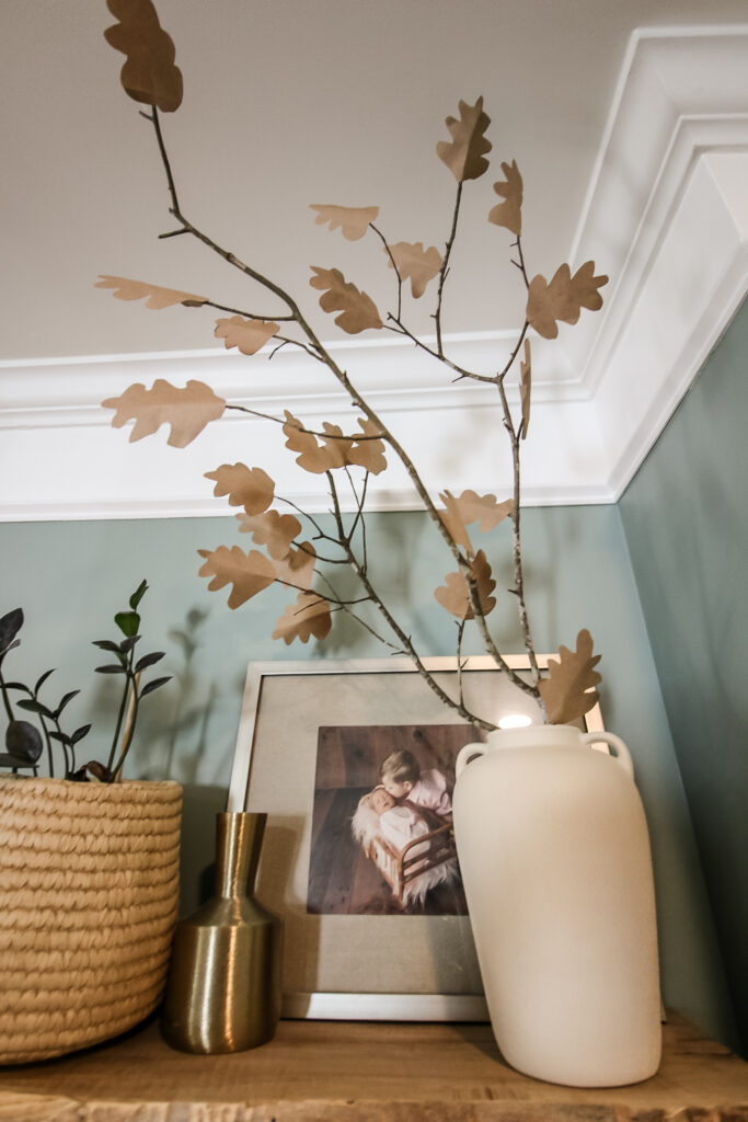 brown paper leaf branches