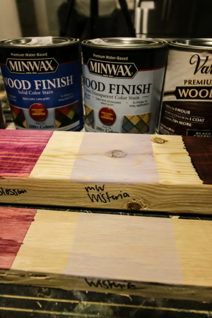 Minwax wisteria wood stain