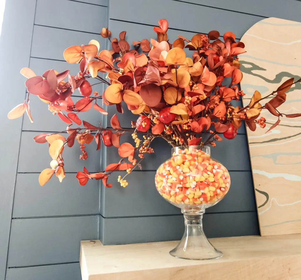 candy corn vase centerpiece