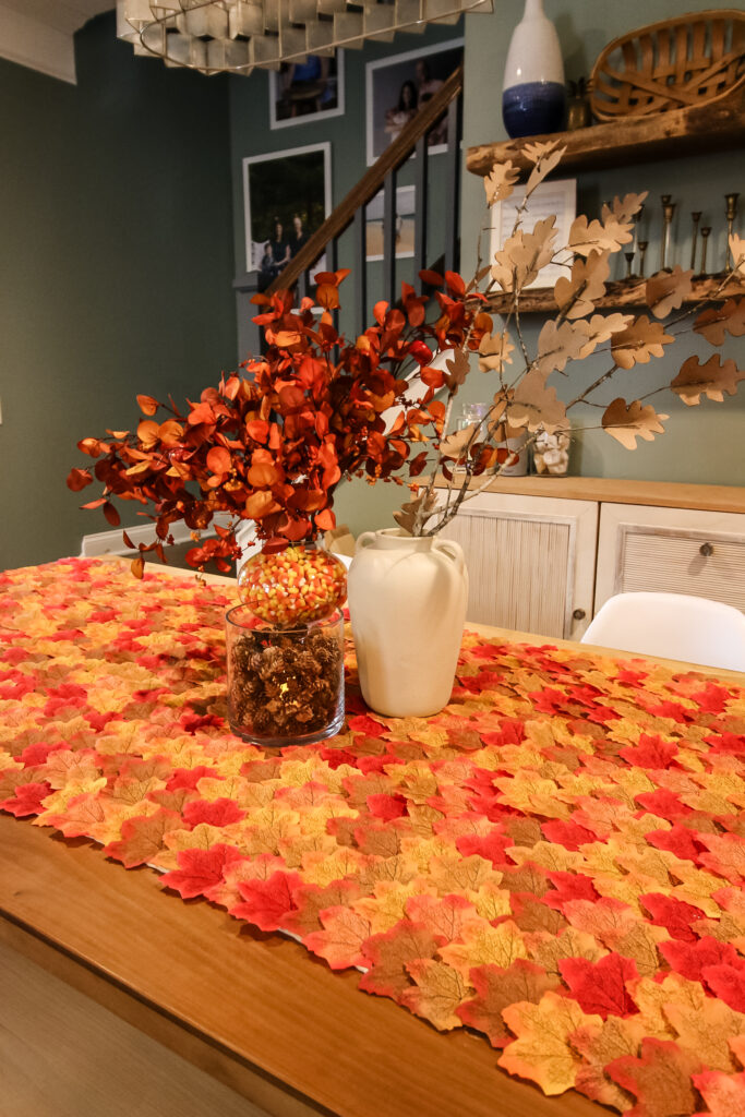 DIY Fall Leaf Table Runner