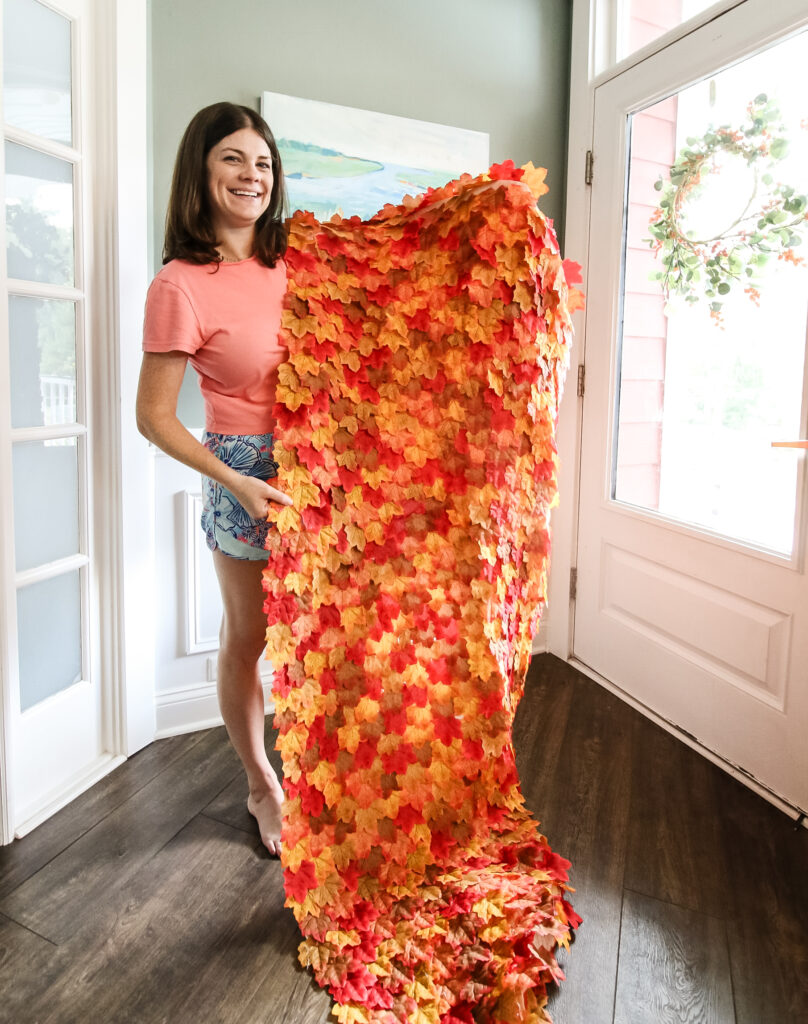 DIY Fall Leaf Table Runner