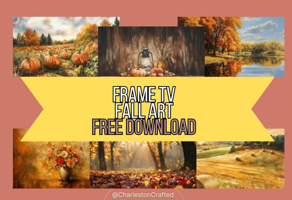 Fall Frame TV art download mockup