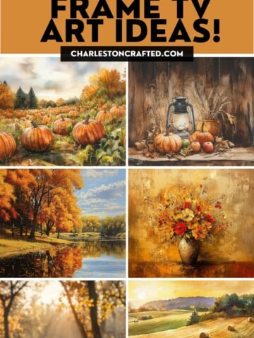 Fall frame TV art ideas