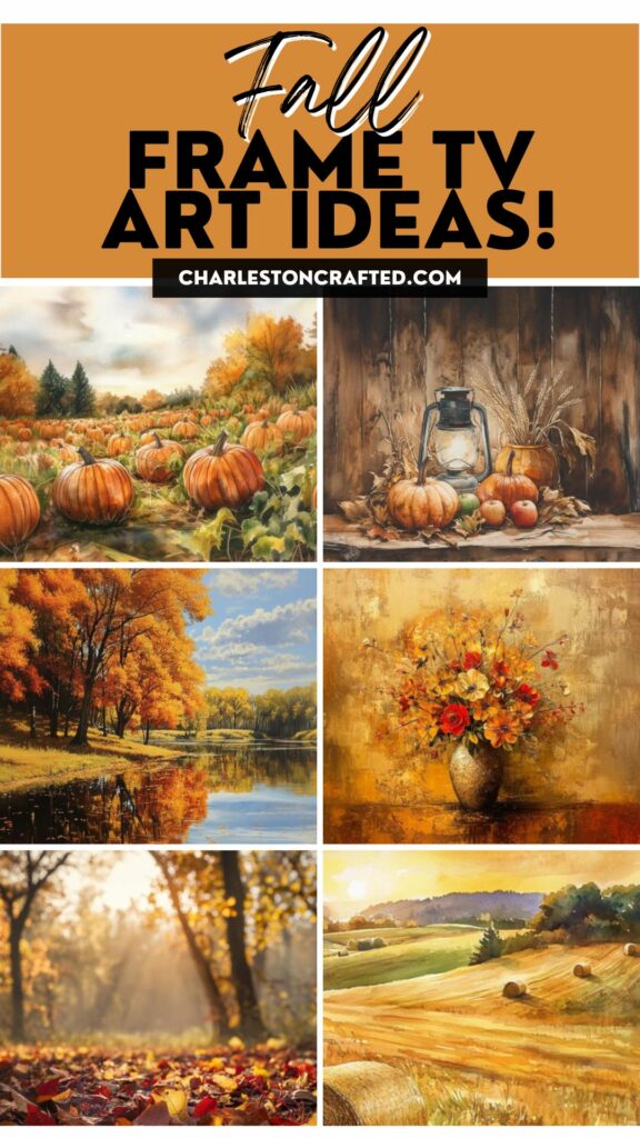 Fall frame TV art ideas