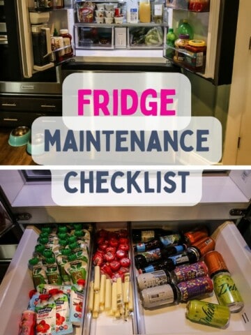 Fridge maintenance checklist