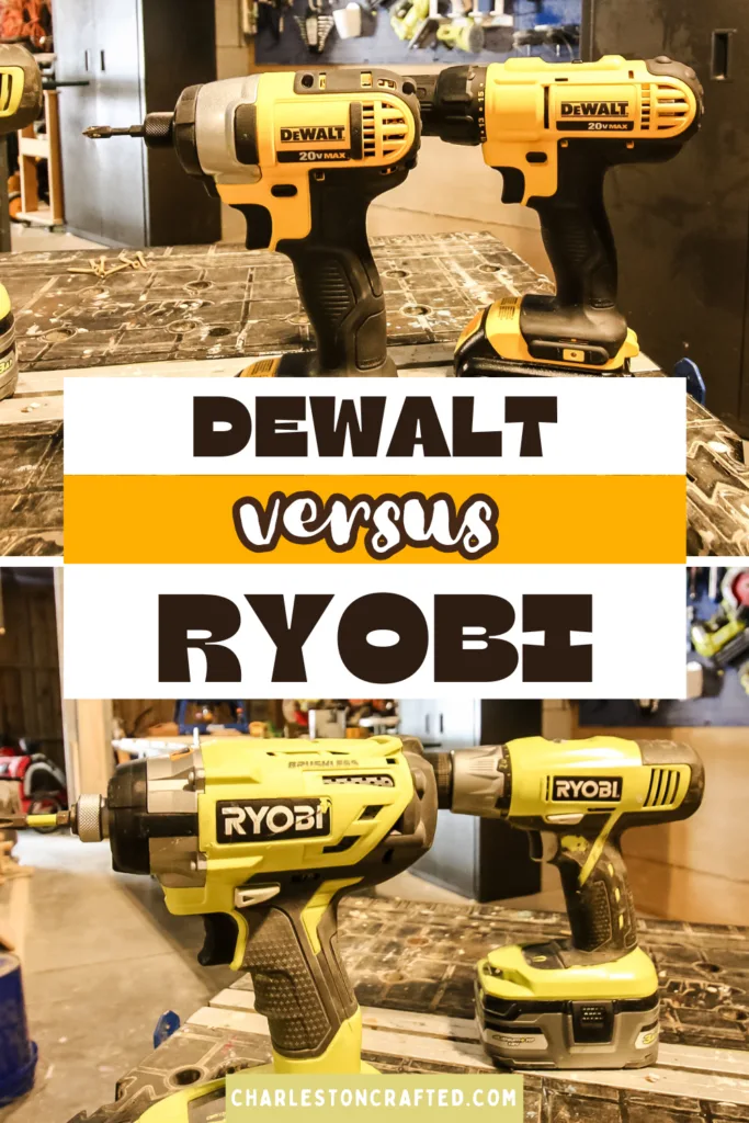 Dewalt versus Ryobi Drill and Driver - Charleston Crafted