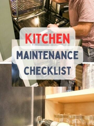 kitchen maintenance checklist