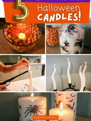 5 diy halloween candles