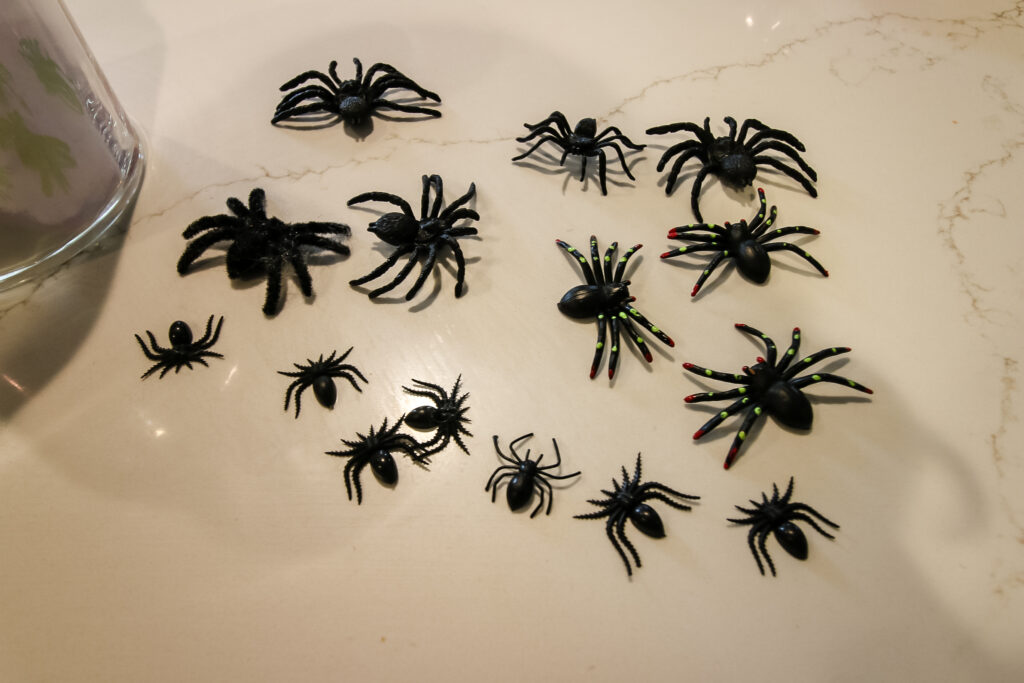 plastic spiders