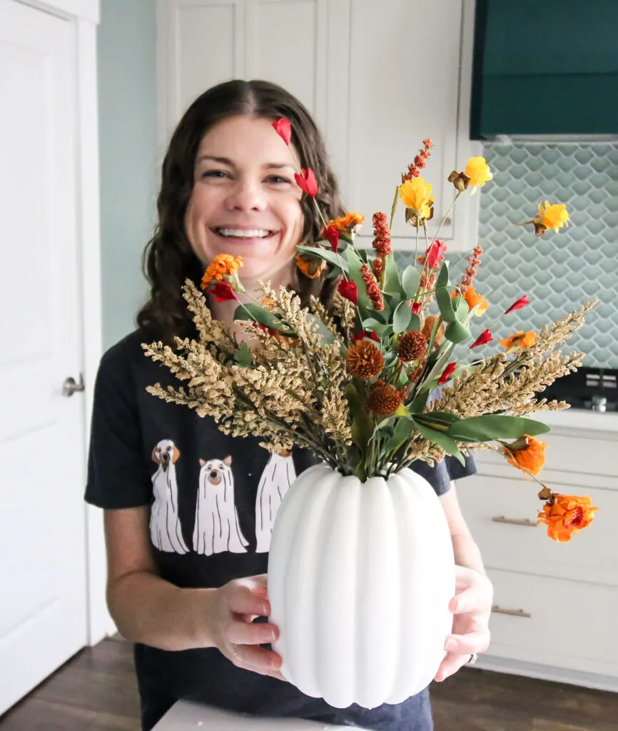 DIY pumpkin vase