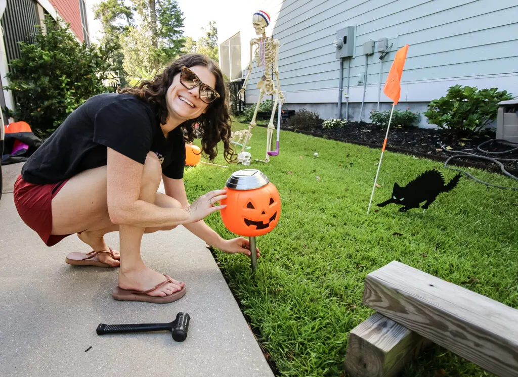 diy pumpkin solar lights