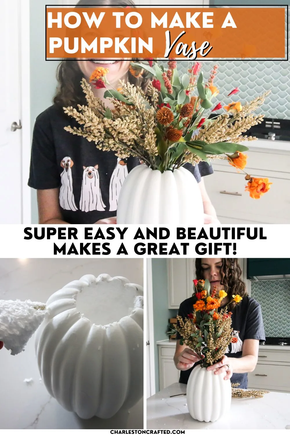 How to make a DIY pumpkin vase