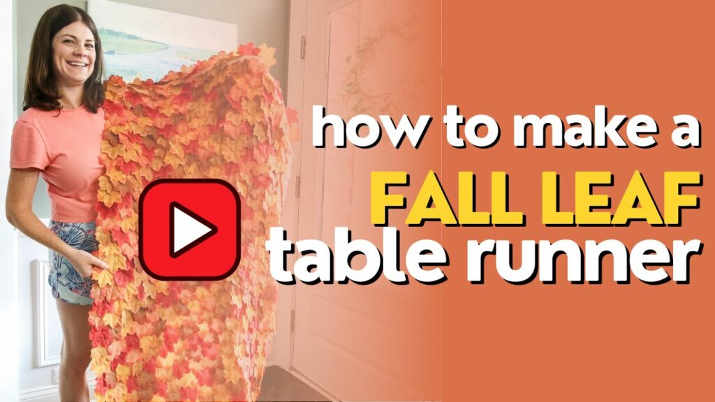 Fall Leaf Table Runner Youtube Thumbnail (1)