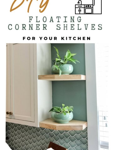 DIY floating corner shelves - Charleston Crafted