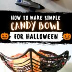 super easy DIY halloween candy bowl