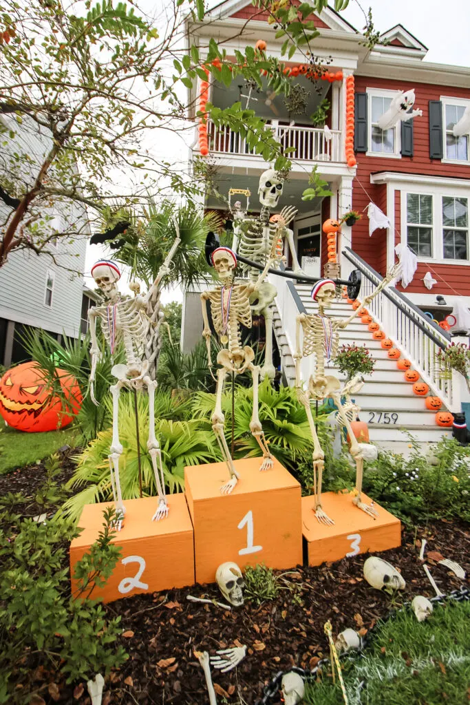 Skeleton olympics podium