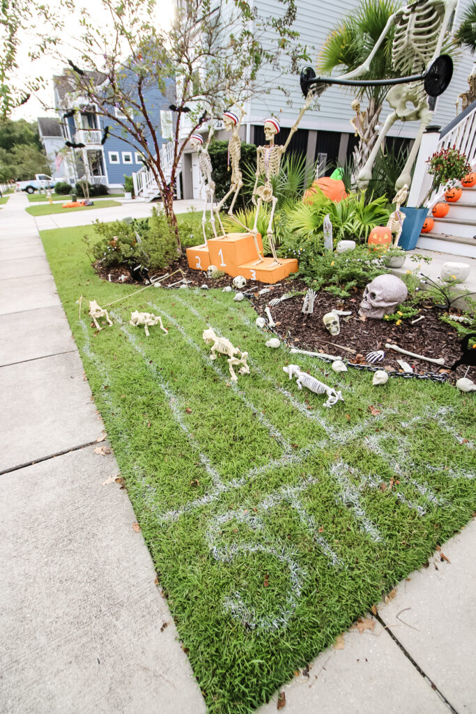 Skeleton dog track