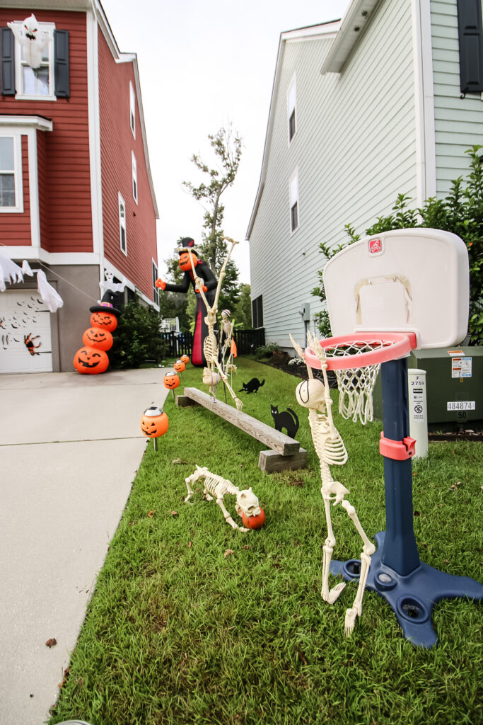 Olympics Skeleton Yard Decor for Halloween - Charleston Crafted