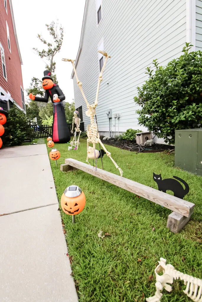 Olympics Skeleton Yard Decor for Halloween - Charleston Crafted