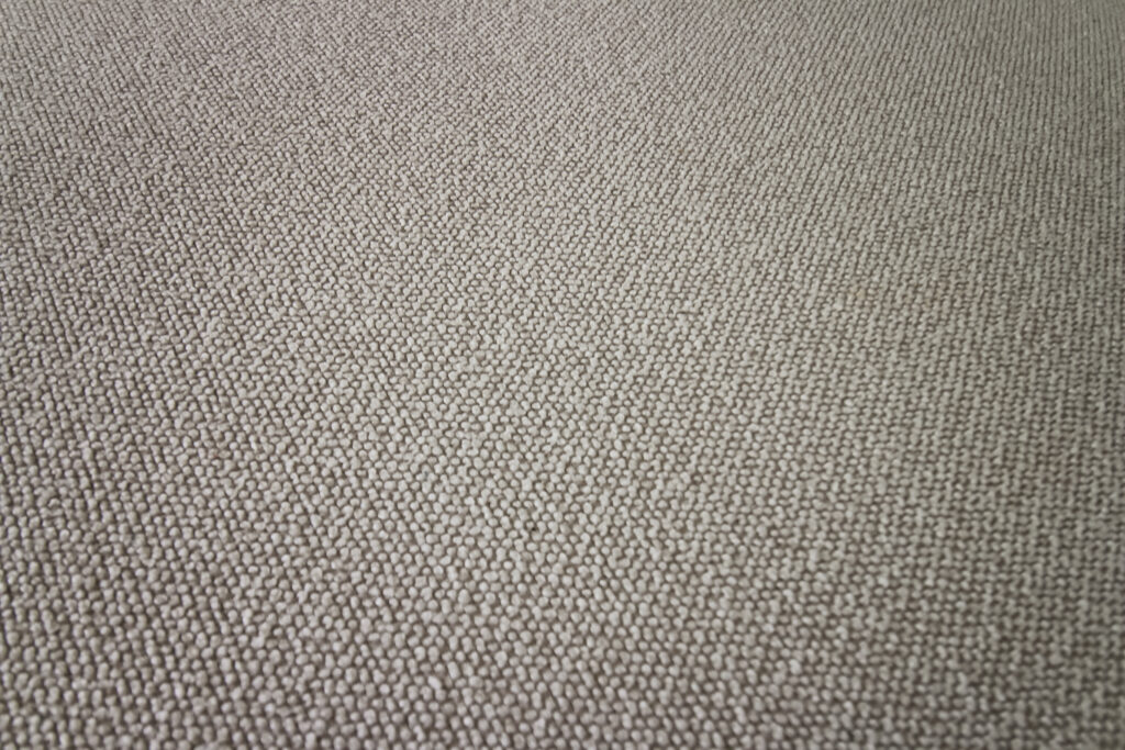 close up of boucle fabric