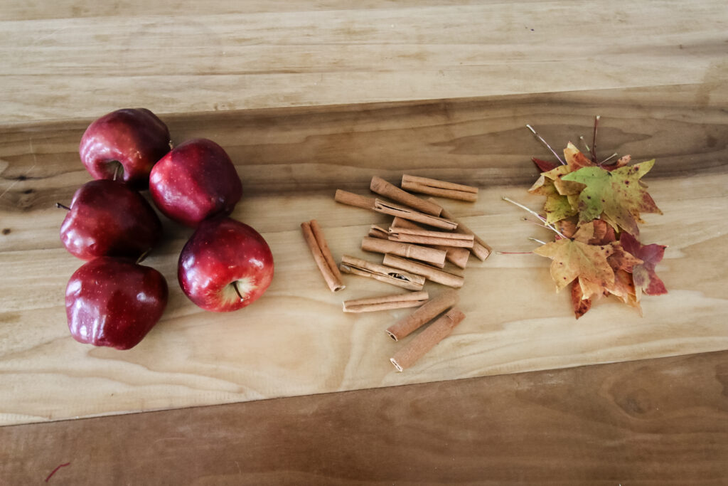 supplies to make a fall centerpiece