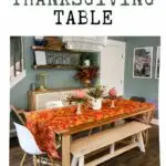 how to decorate a thanksgiving table