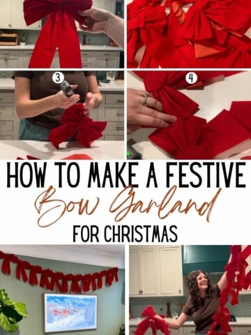 how to make an easy diy bow garland