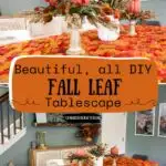 Fall leaf inspired tablescape