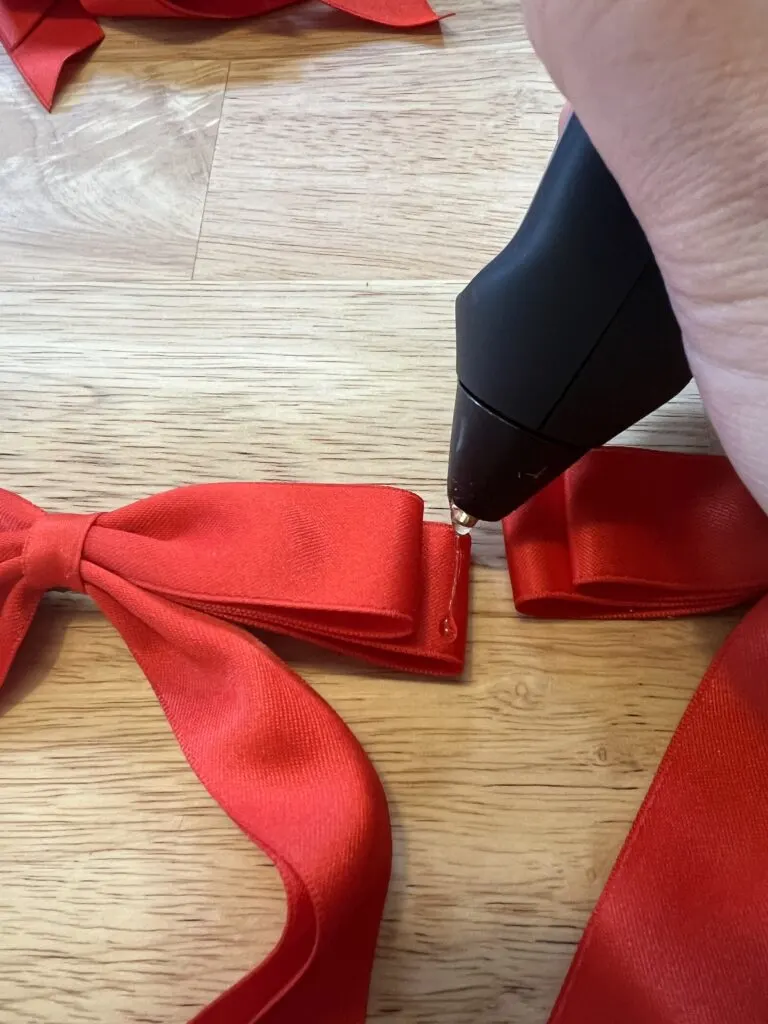 hot glueing bows together