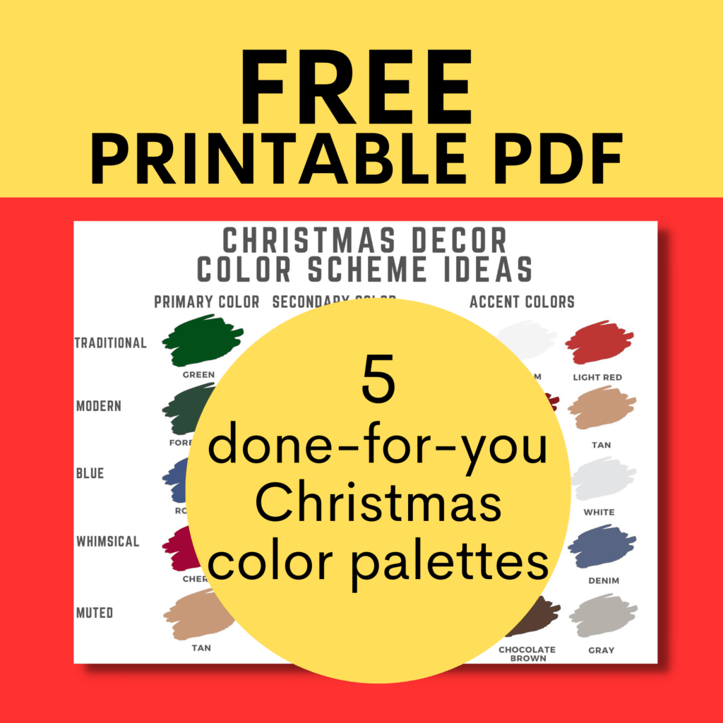 christmas color palette mock up (8 x 8 in)