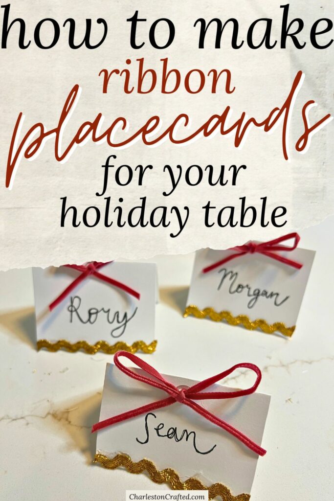 ribbon placecards