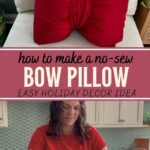 How to make a no sew bow pillow