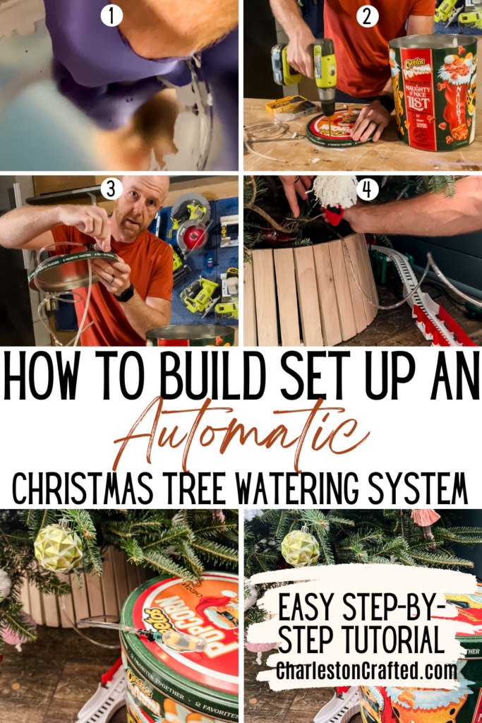 DIY automatic Christmas tree watering system - Charleston Crafted