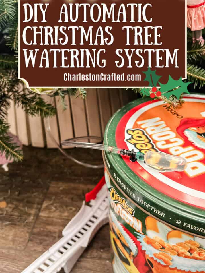 DIY automatic Christmas tree watering system - Charleston Crafted