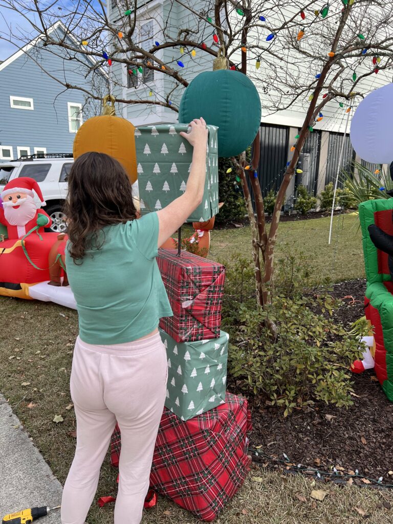 stacking cardboard box presents 