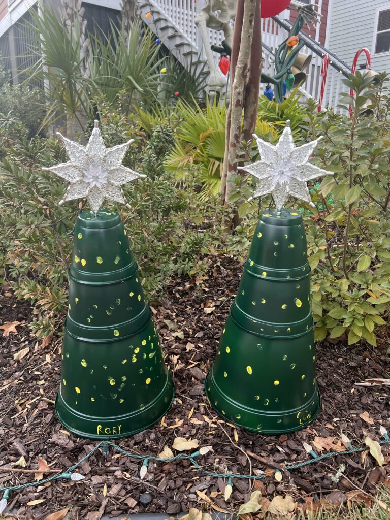 flower pot christmas trees