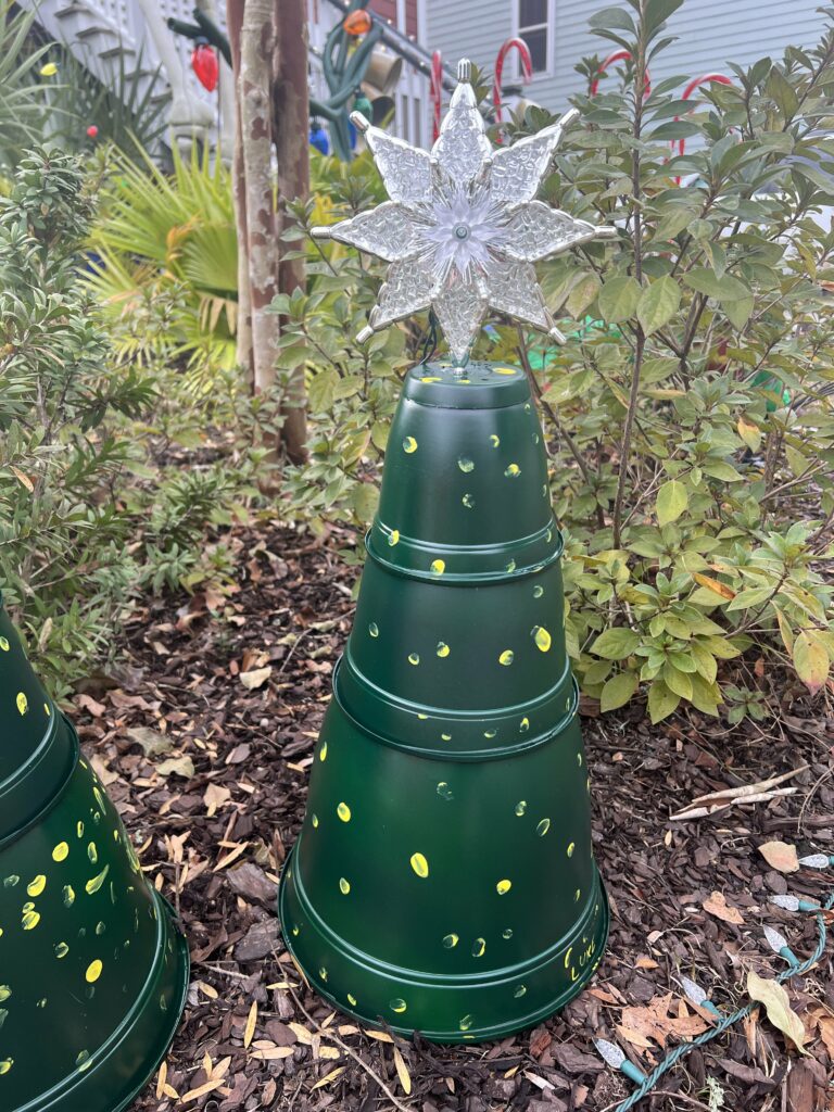 DIY plant pot christmas tree