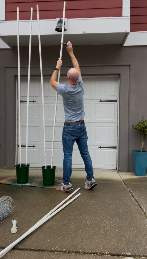 Cutting PVC pipes to length