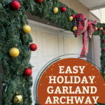 DIY Christmas garland archway - Charleston Crafted