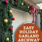 DIY Christmas garland archway - Charleston Crafted