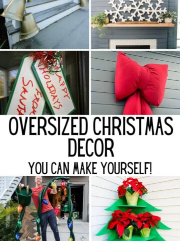 DIY oversized Christmas decorations - Charleston Crafted