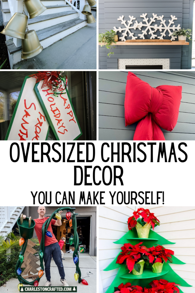 DIY oversized Christmas decorations - Charleston Crafted