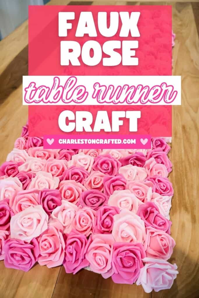 how to make a rose table runner