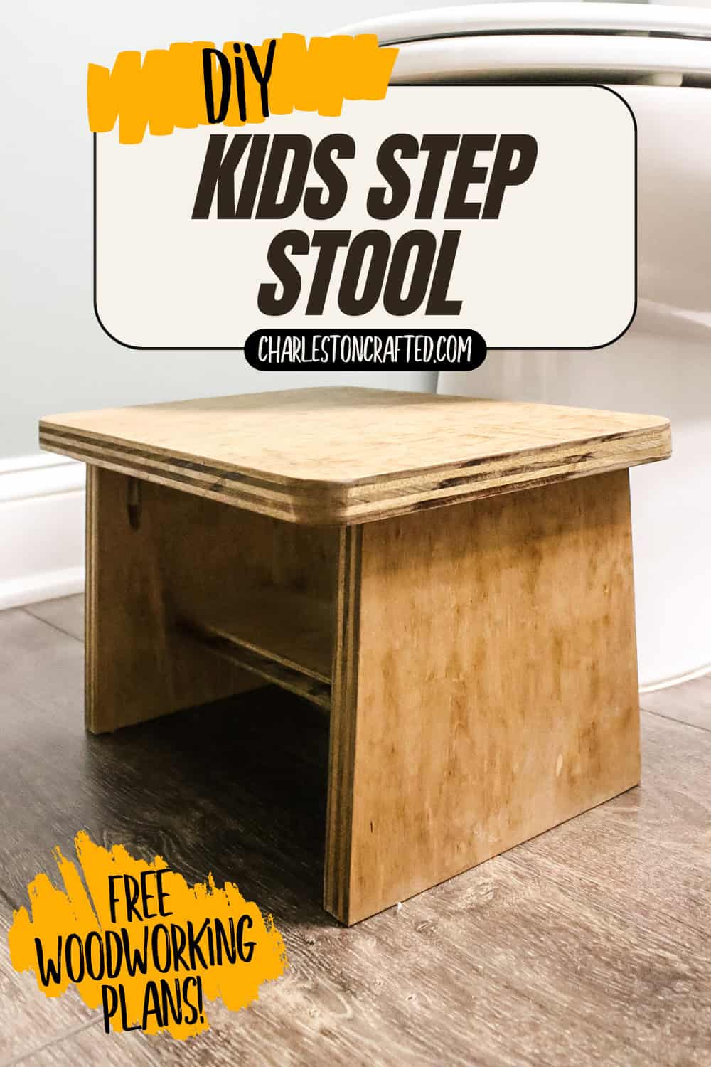 DIY kids step stool - Charleston Crafted